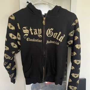 Super Rare XS Clandestine Industries Zip-Up Hoodie Fall Out Boy’s Pete Wentz